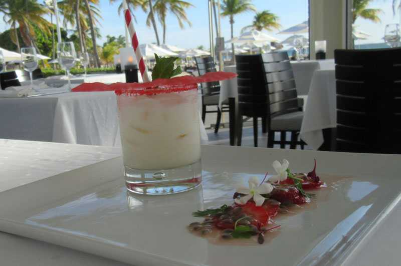 Taste the Islands This Holiday Season Aruba Bon Pasco Christmas cocktail at Bucuti & Tara Beach Resort Credit Melanie Reffes sm