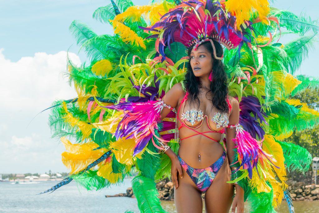 A THOUGHTFUL CONSTRUCTION OF SWIMSUITS & FEATHERS Caribbean carnival costumes