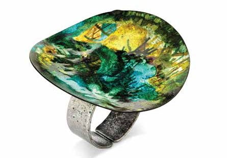 Trinidadian artist Sonya Sanches Arias Ring Jewelry