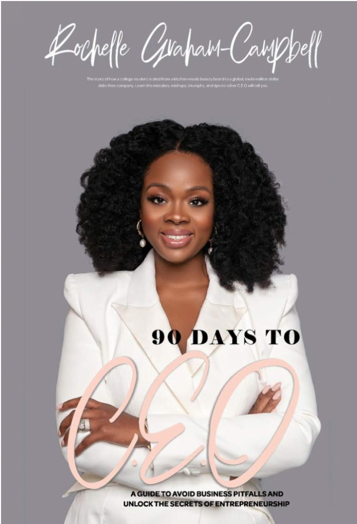 Caribbean Business women Rochelle's new book, 90 Days to CEO.