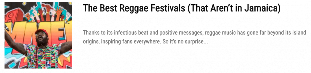 reggae festivals